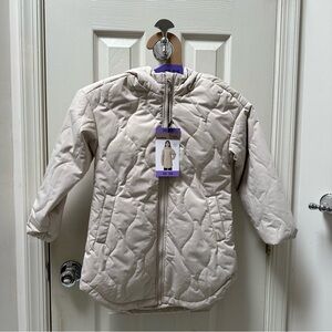 NWT Mondetta Youth Beige Quilted Jacket Size XS
